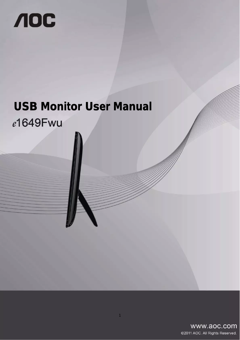 Imagen de la primera página del manual del dispositivo E1649FWU