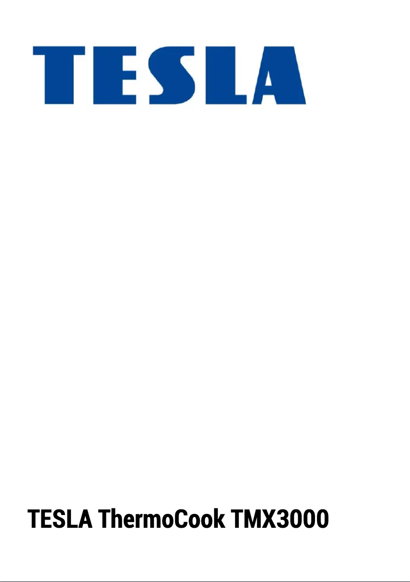 Imagen de la primera página del manual del dispositivo ThermoCook TMX3000