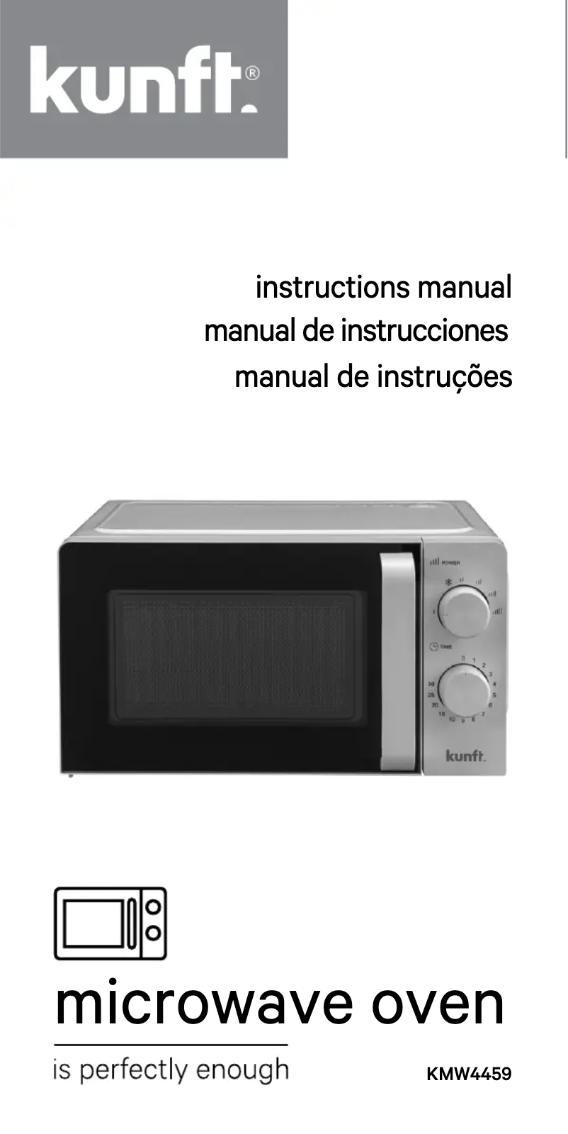 Imagen de la primera página del manual del dispositivo KMW4459