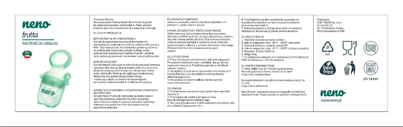 Imagen de la primera página del manual del dispositivo Frutta