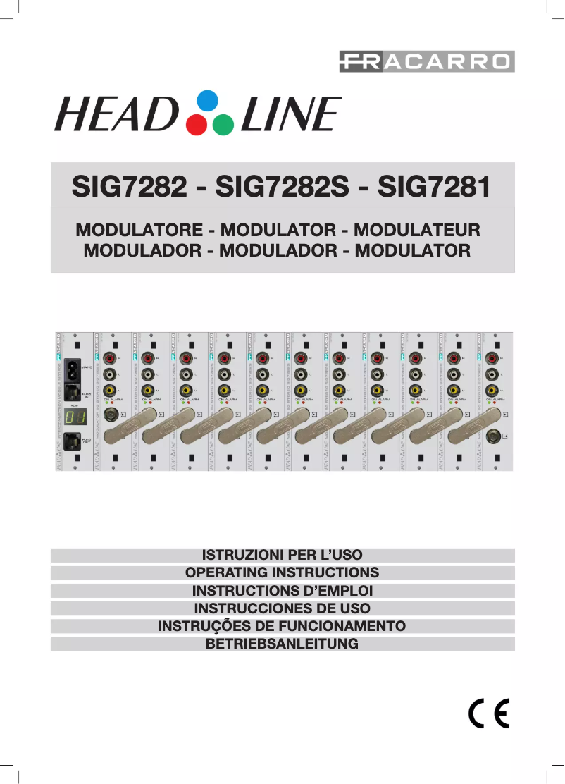Página 1 del manual Manual de usuario Fracarro SIG7282