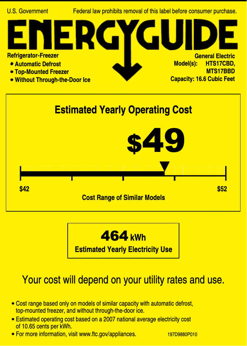 Imagen de la primera página del manual del dispositivo HTS17CBDWW