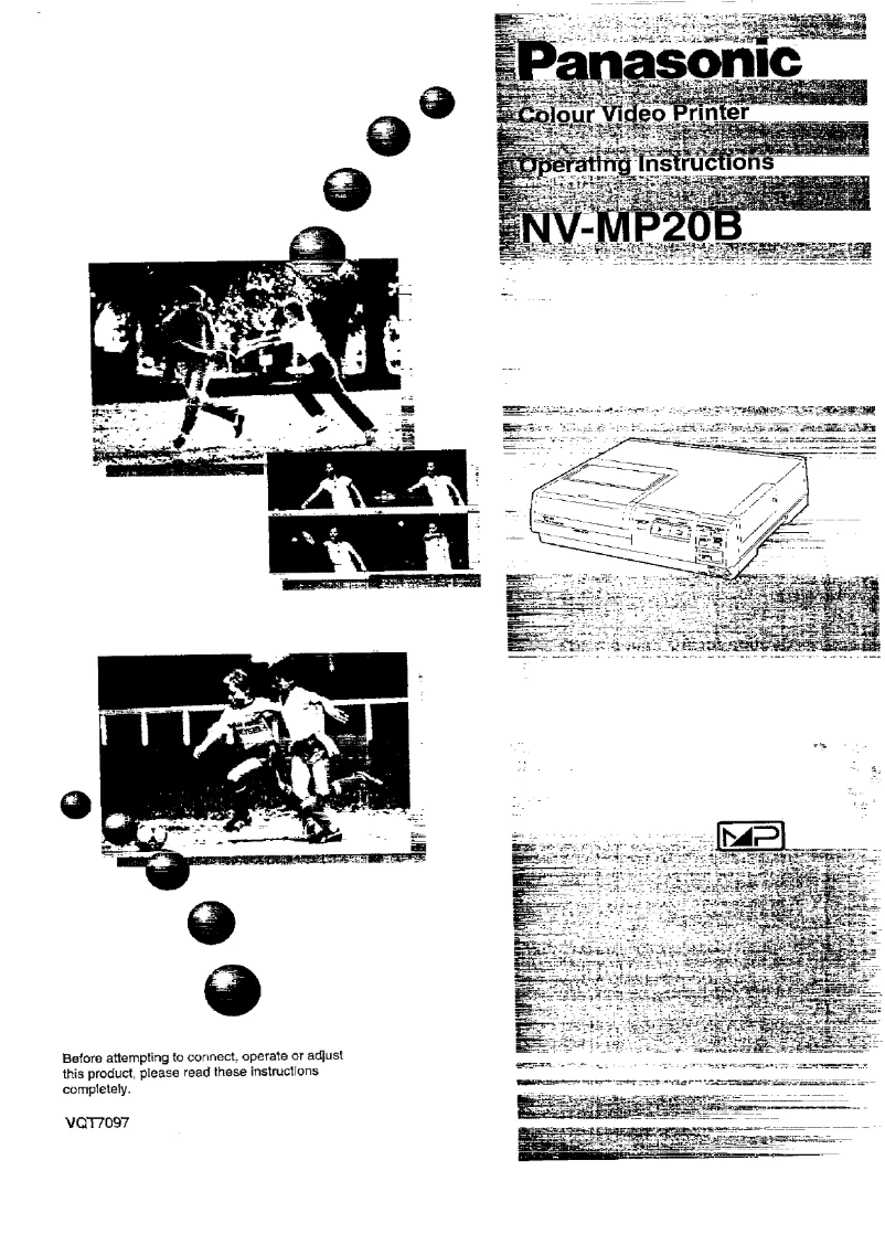 Imagen de la primera página del manual del dispositivo NV-MP20B