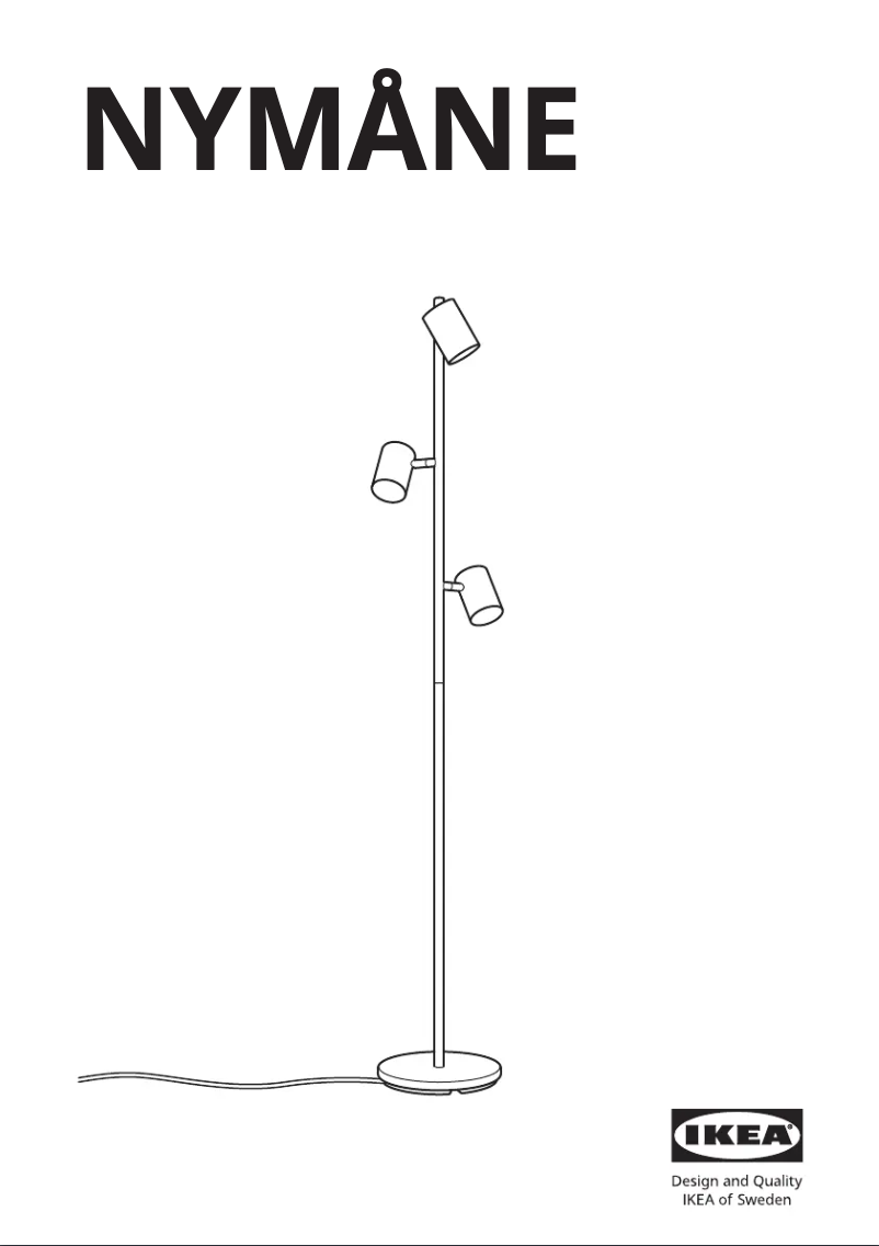 Página 1 del manual Manual de usuario Ikea NYMÅNE 304.554.85