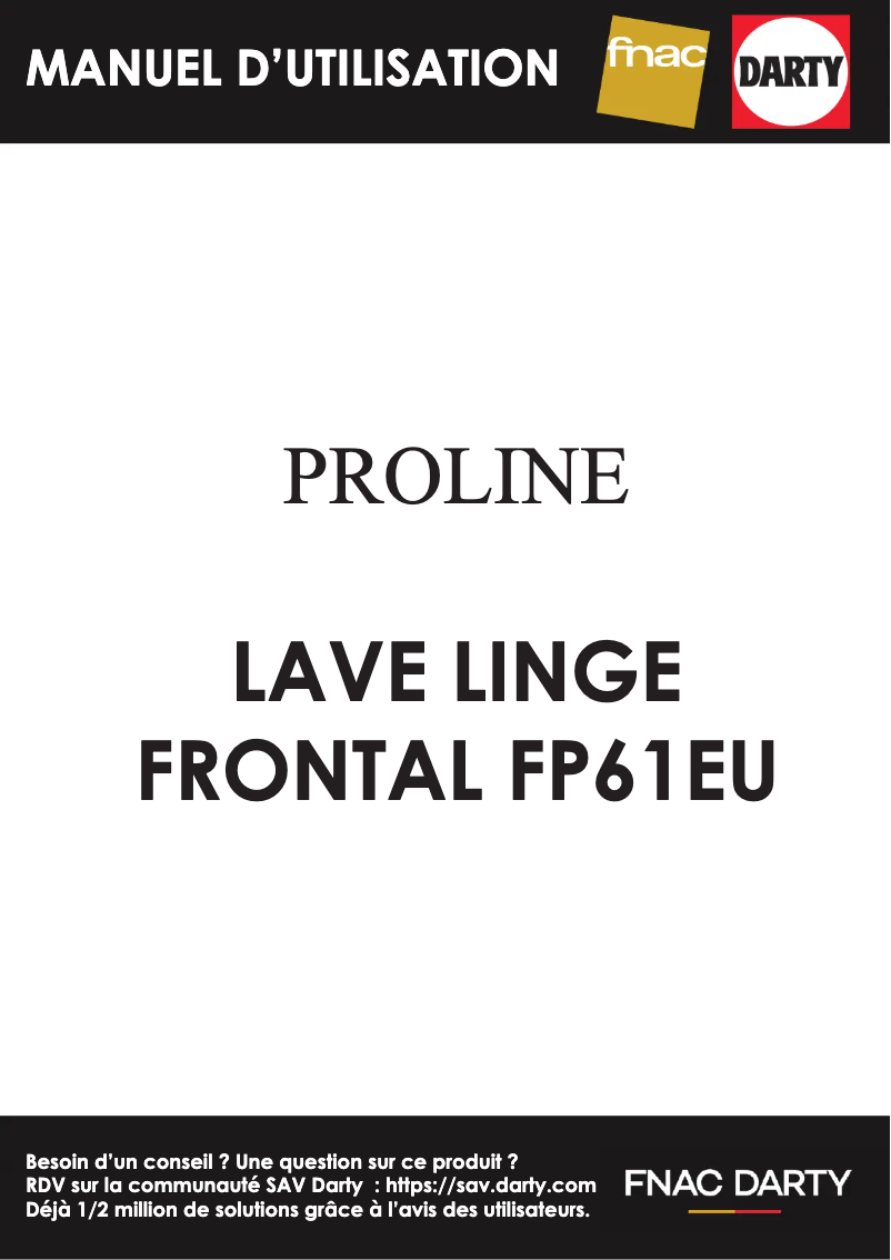 Imagen de la primera página del manual del dispositivo FP61EU