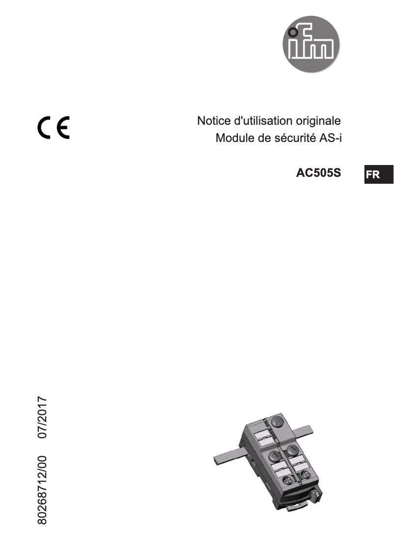 Imagen de la primera página del manual del dispositivo AC505S