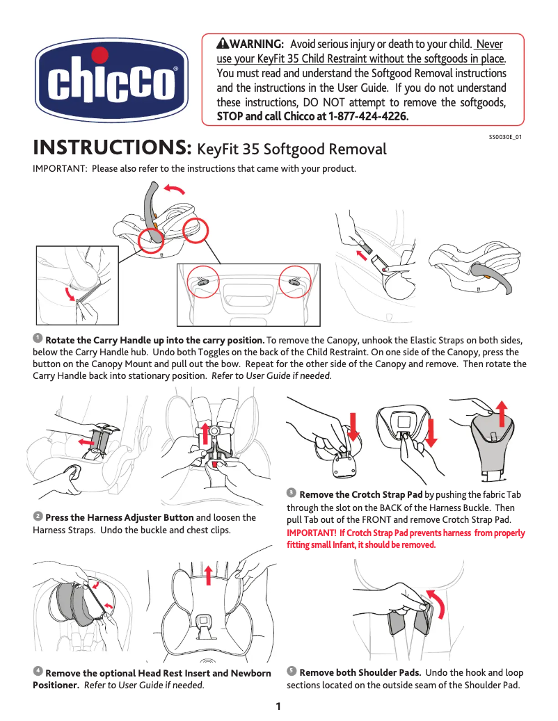 Imagen de la primera página del manual del dispositivo KeyFit 35 SoftGoods Removal