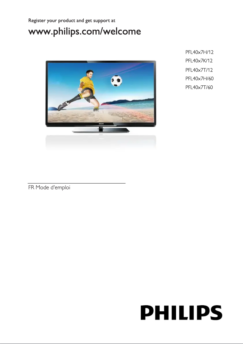 Imagen de la primera página del manual del dispositivo 32PFL4007H