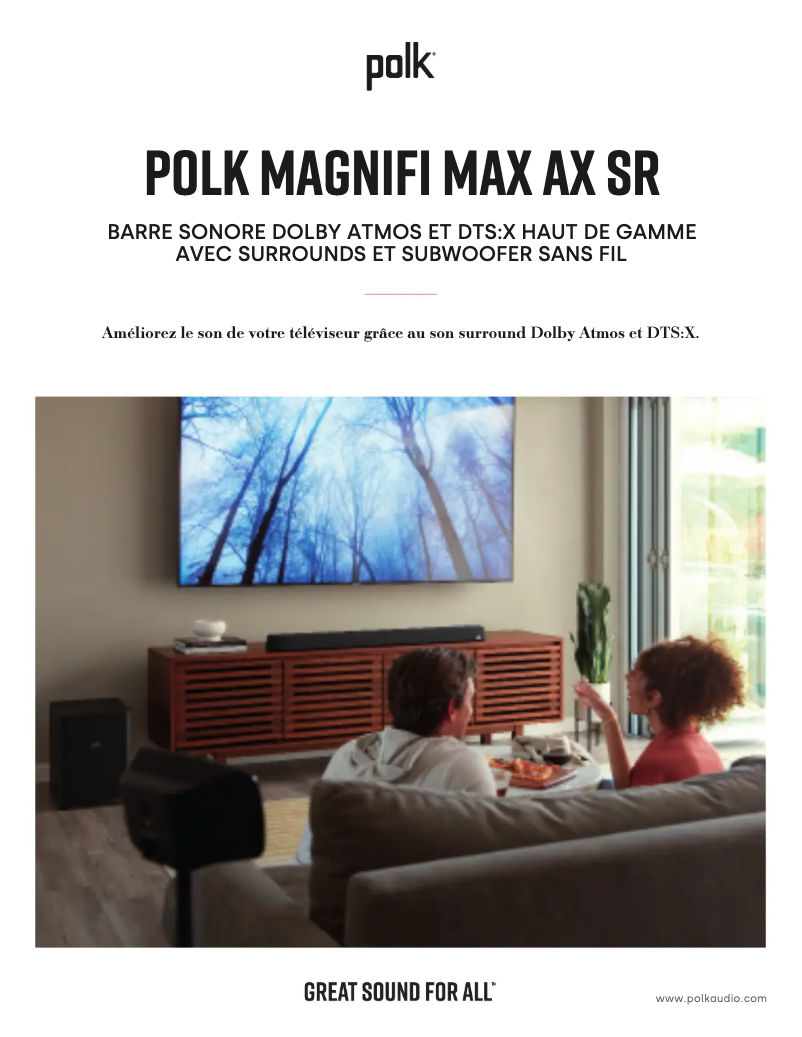 Página nº 1 - Ficha técnica Polk MagniFi Max AX SR