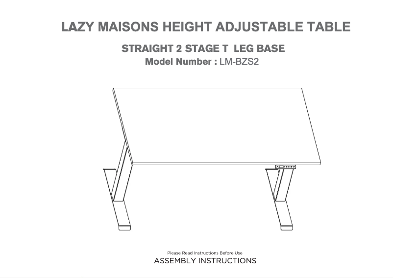 Imagen de la primera página del manual del dispositivo LM-BZS2