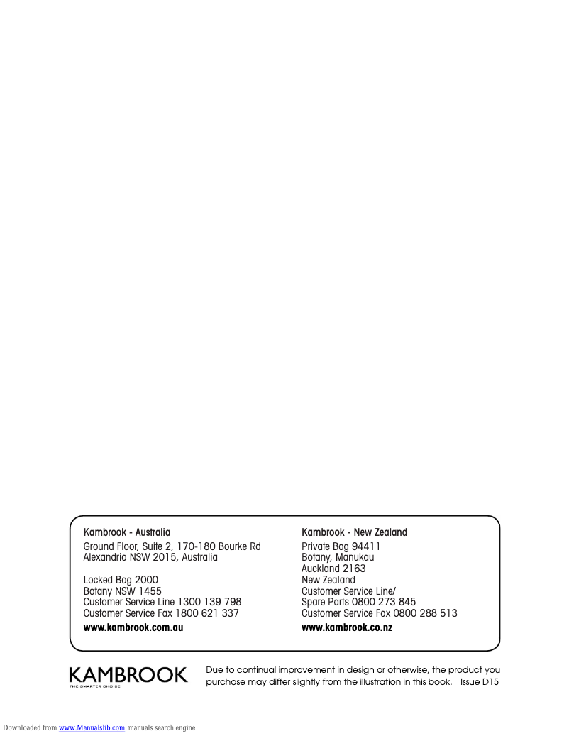 Imagen de la primera página del manual del dispositivo KT460