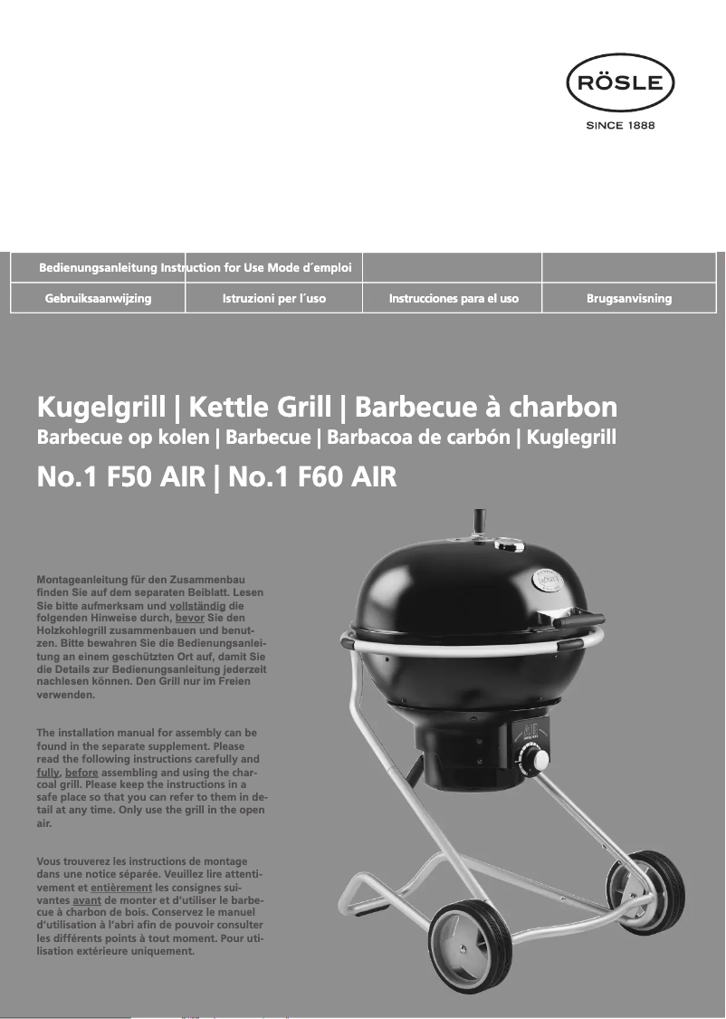 Imagen de la primera página del manual del dispositivo No.1 F50 AIR