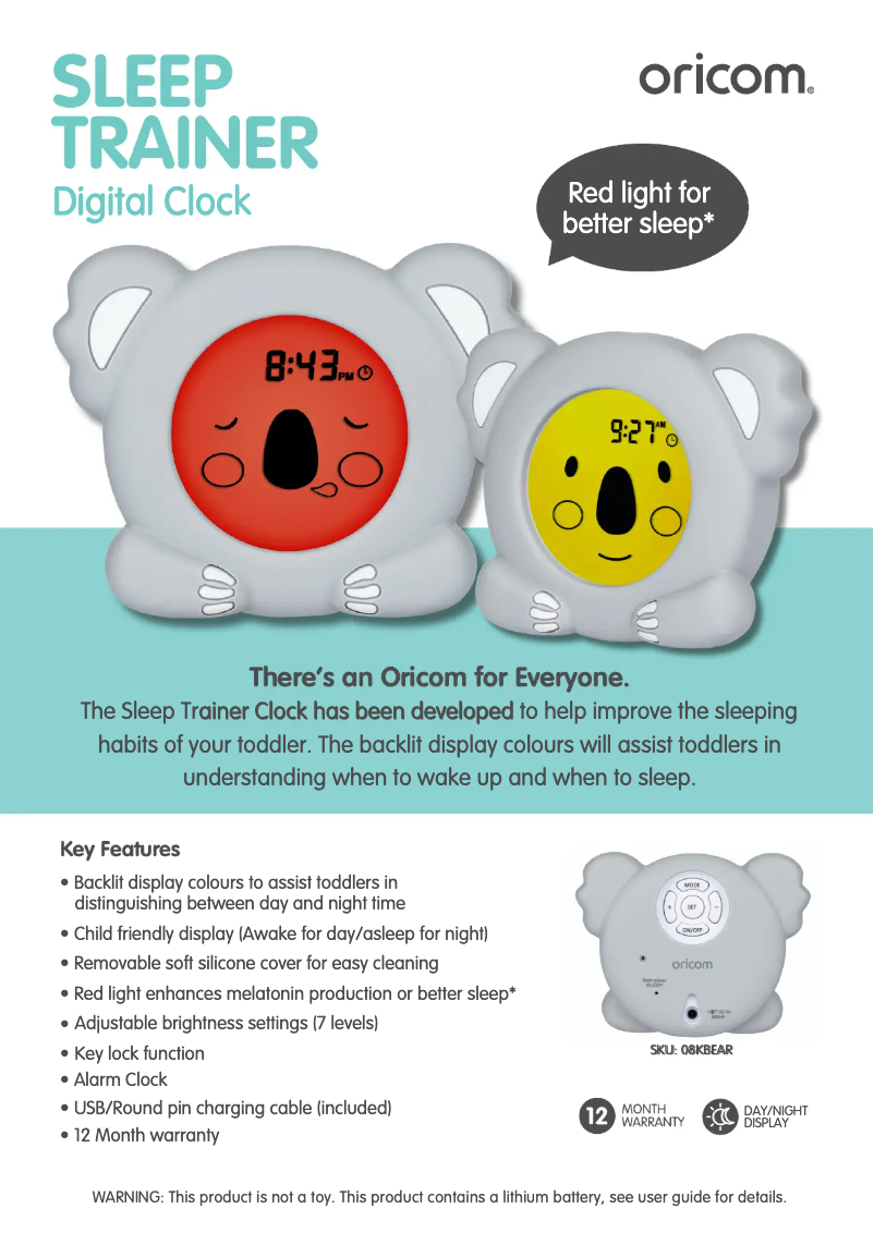 Imagen de la primera página del manual del dispositivo 08KBEAR