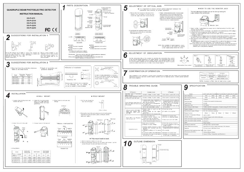 Página nº 1 - Manual de usuario Hikvision DS-PI-Q100