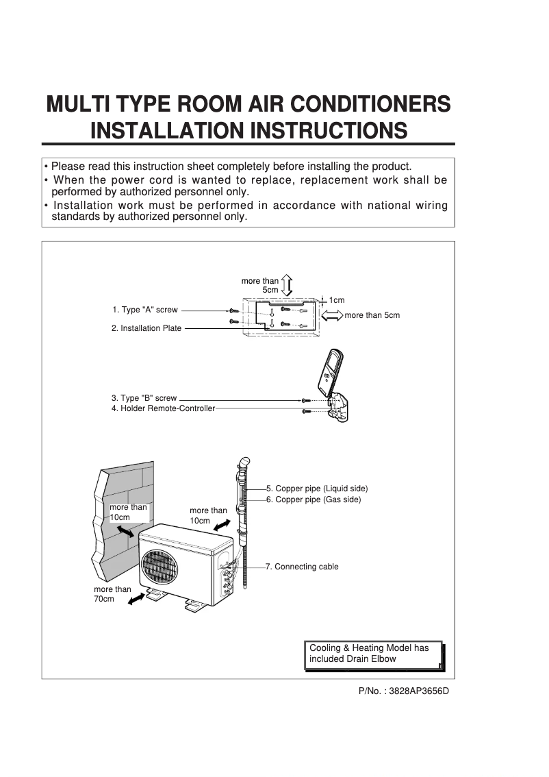 Página nº 1 - Guía de instalación LG LM-2162H2N