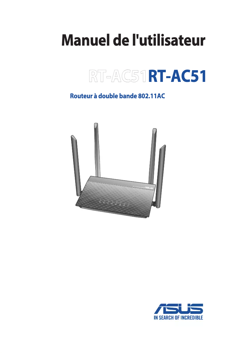 Imagen de la primera página del manual del dispositivo RT-AC51