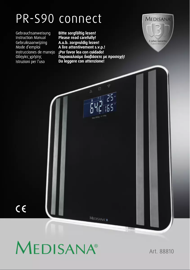 Imagen de la primera página del manual del dispositivo PR-S90