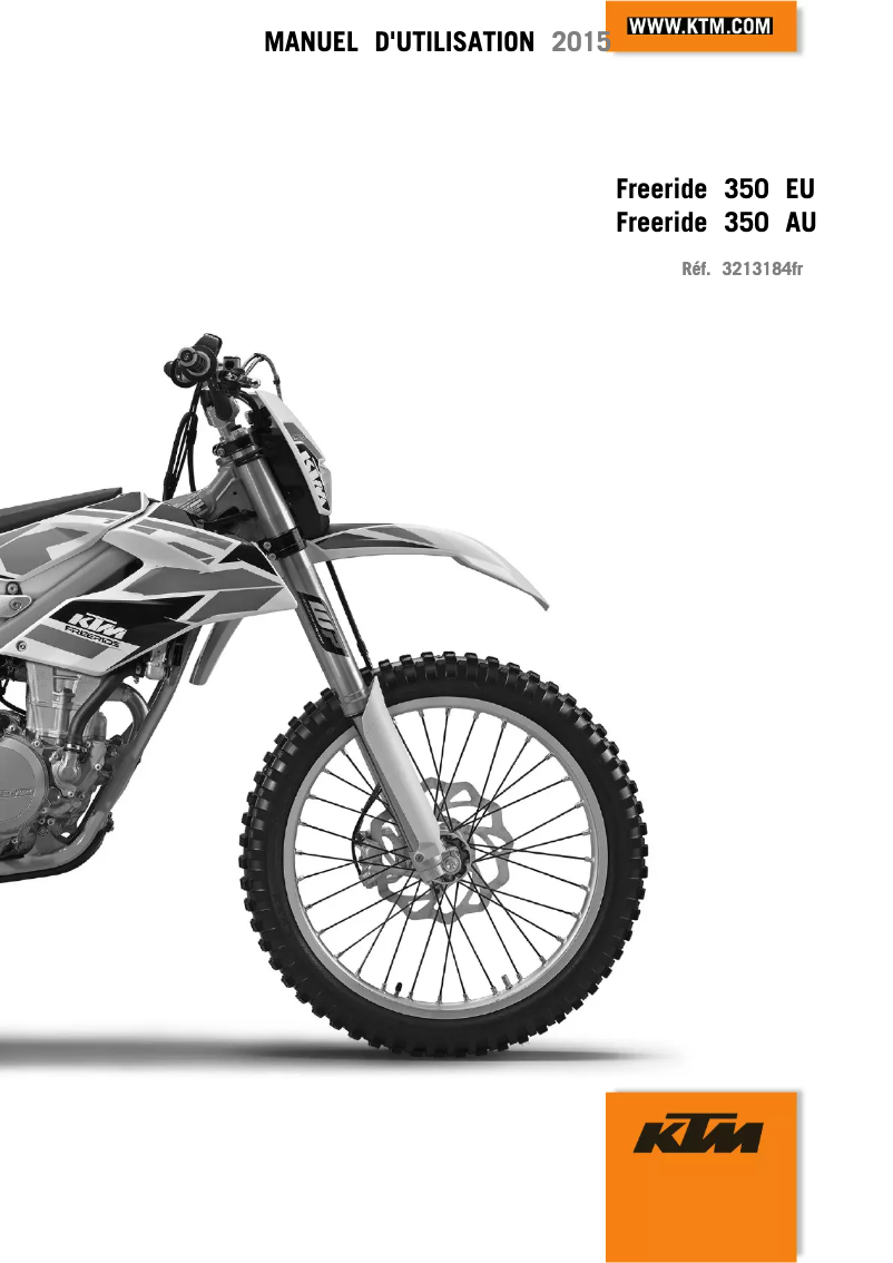 Página 1 del manual Manual de usuario KTM Freeride 350 (2015)