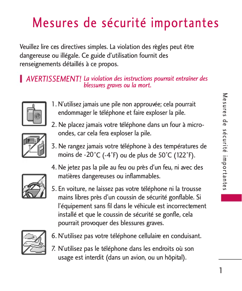 Página nº 1 - Manual de usuario LG LGCX260