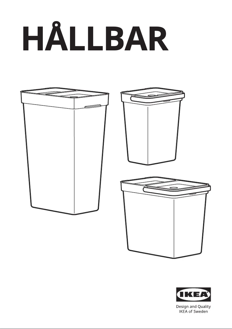 Imagen de la primera página del manual del dispositivo HÅLLBAR 304.202.07