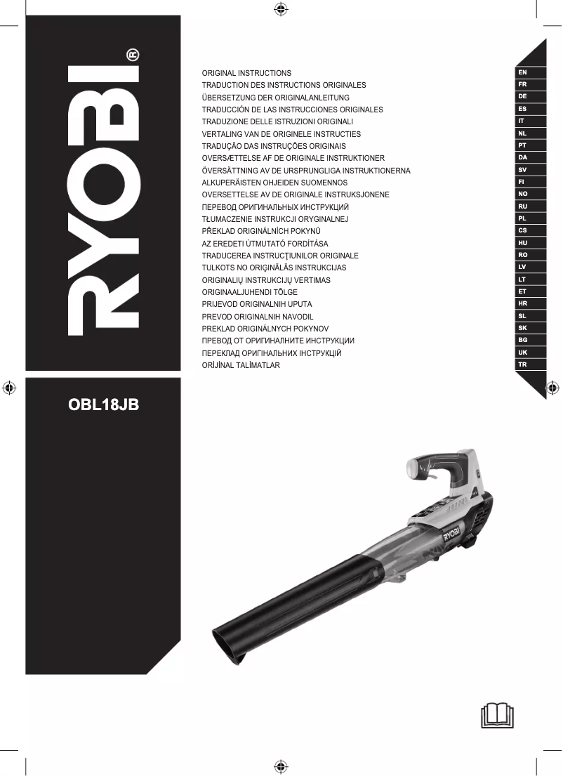 Página nº 1 - Manual de usuario RYOBI One+ OBL18JB