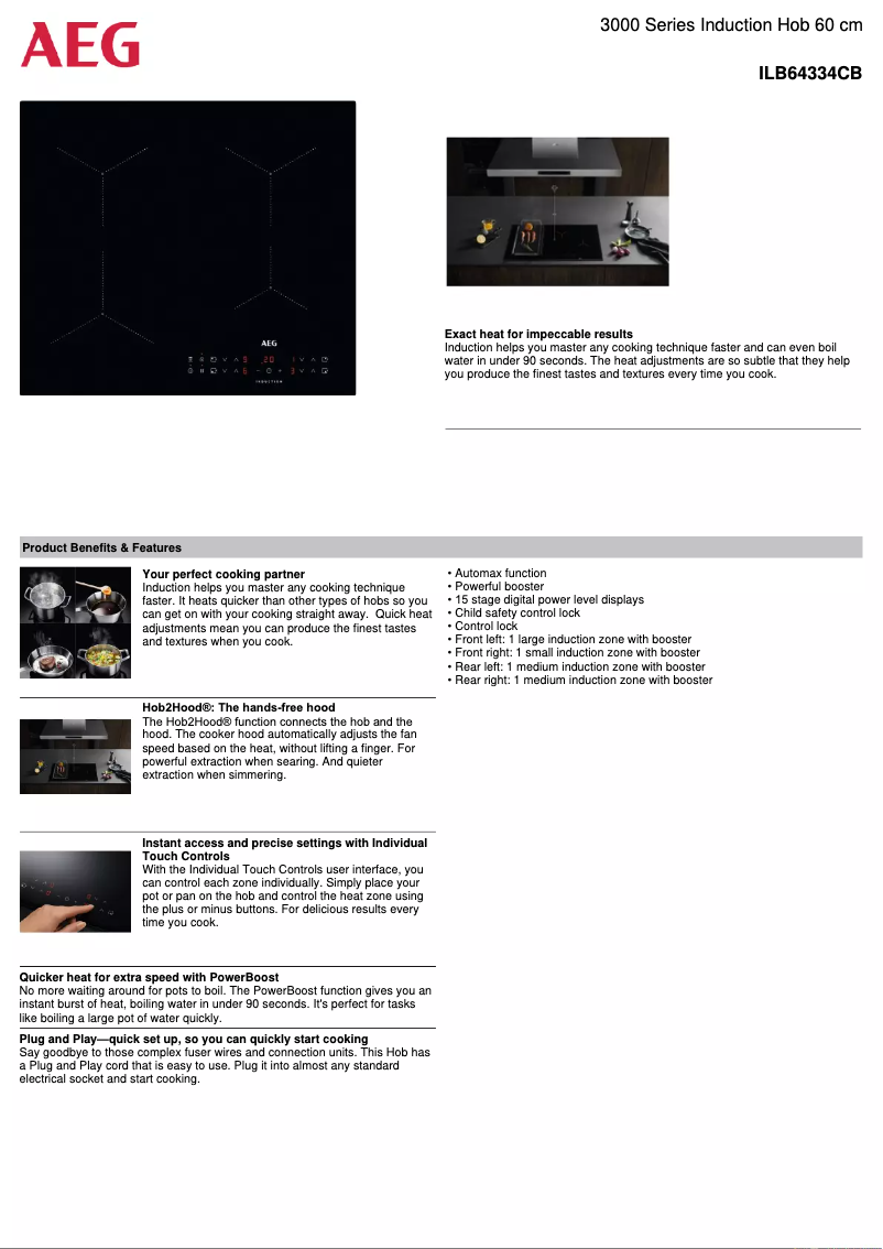 Imagen de la primera página del manual del dispositivo ILB64334CB
