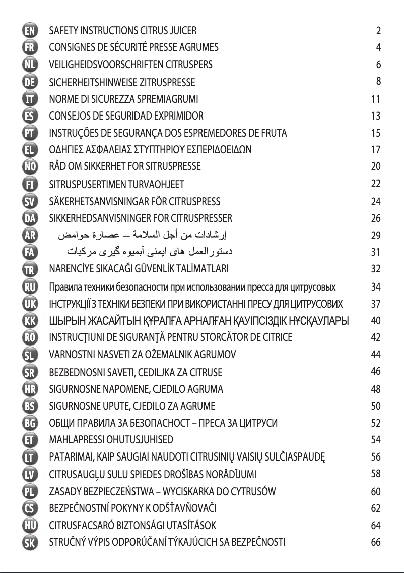 Página 1 del manual Manual de usuario Moulinex Vitapress Direct Serve PC603D10