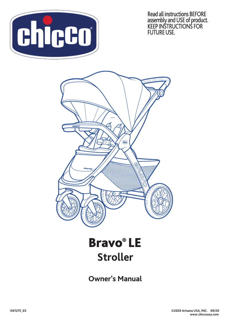 Imagen de la primera página del manual del dispositivo Bravo LE