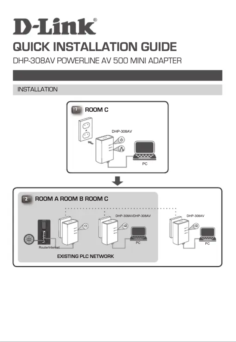 Página 1 del manual Manual de usuario D-Link DHP-308AV