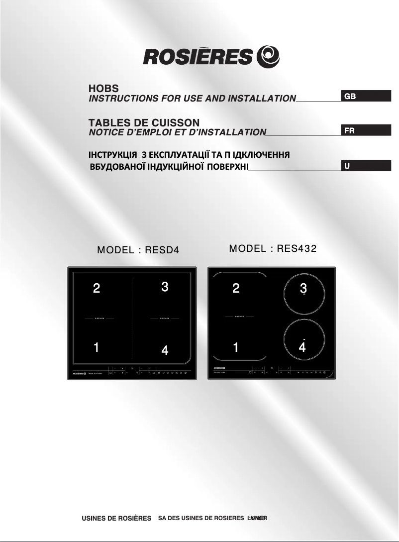 Imagen de la primera página del manual del dispositivo RESD4