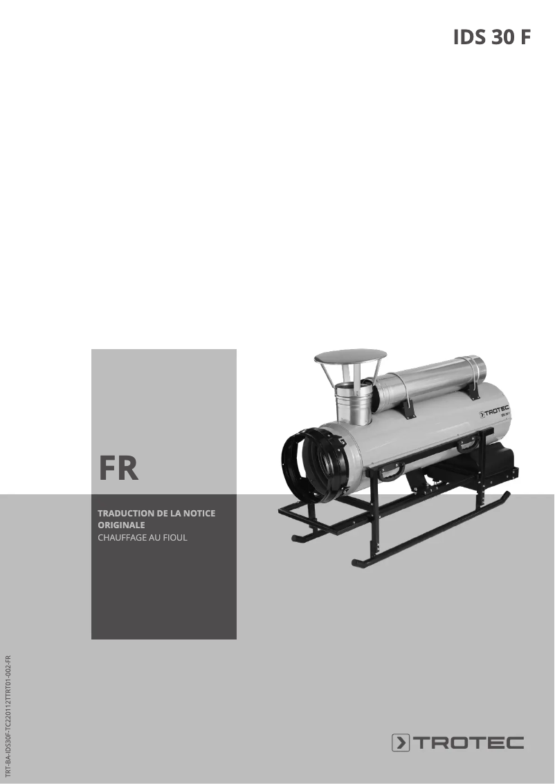 Imagen de la primera página del manual del dispositivo IDS 30 F