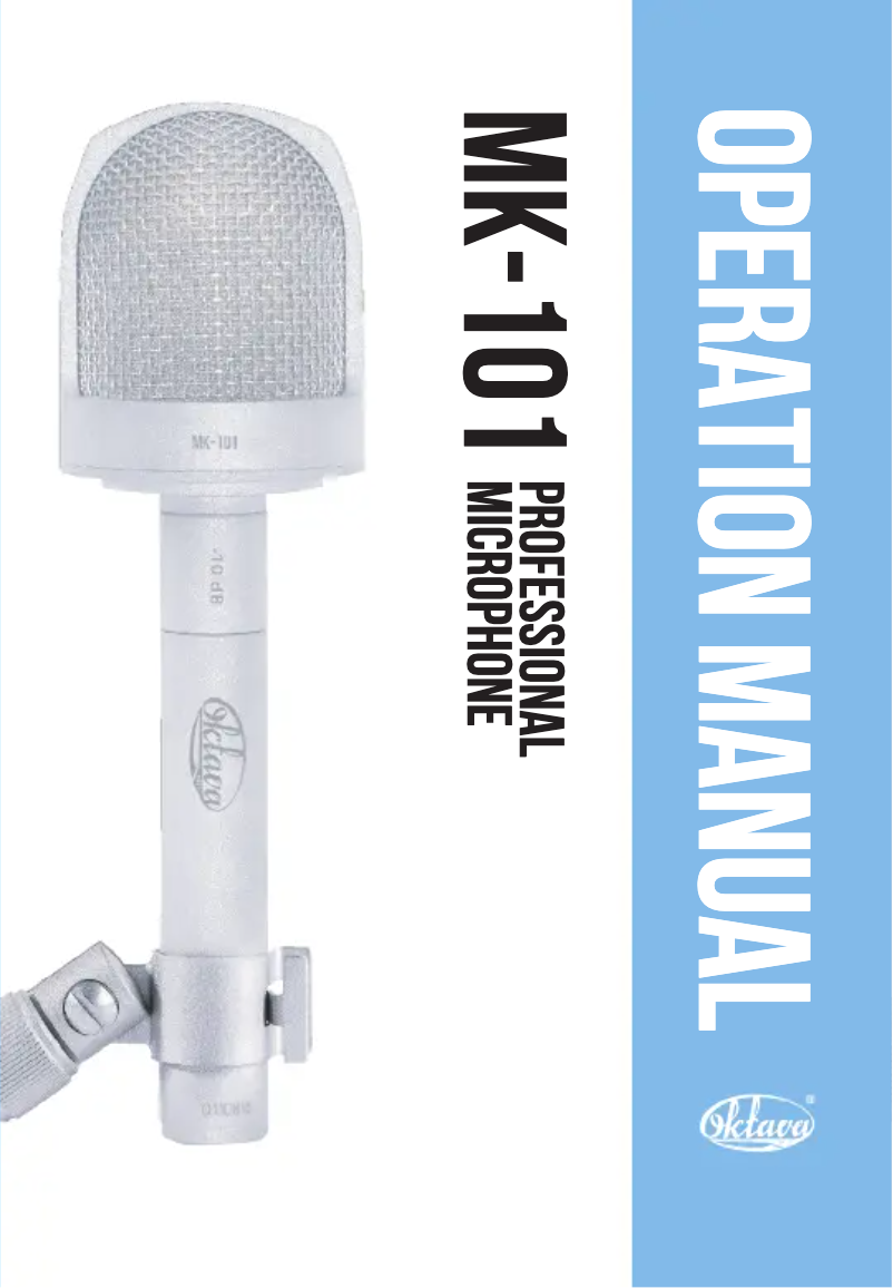 Página 1 del manual Manual de usuario Oktava MK-101