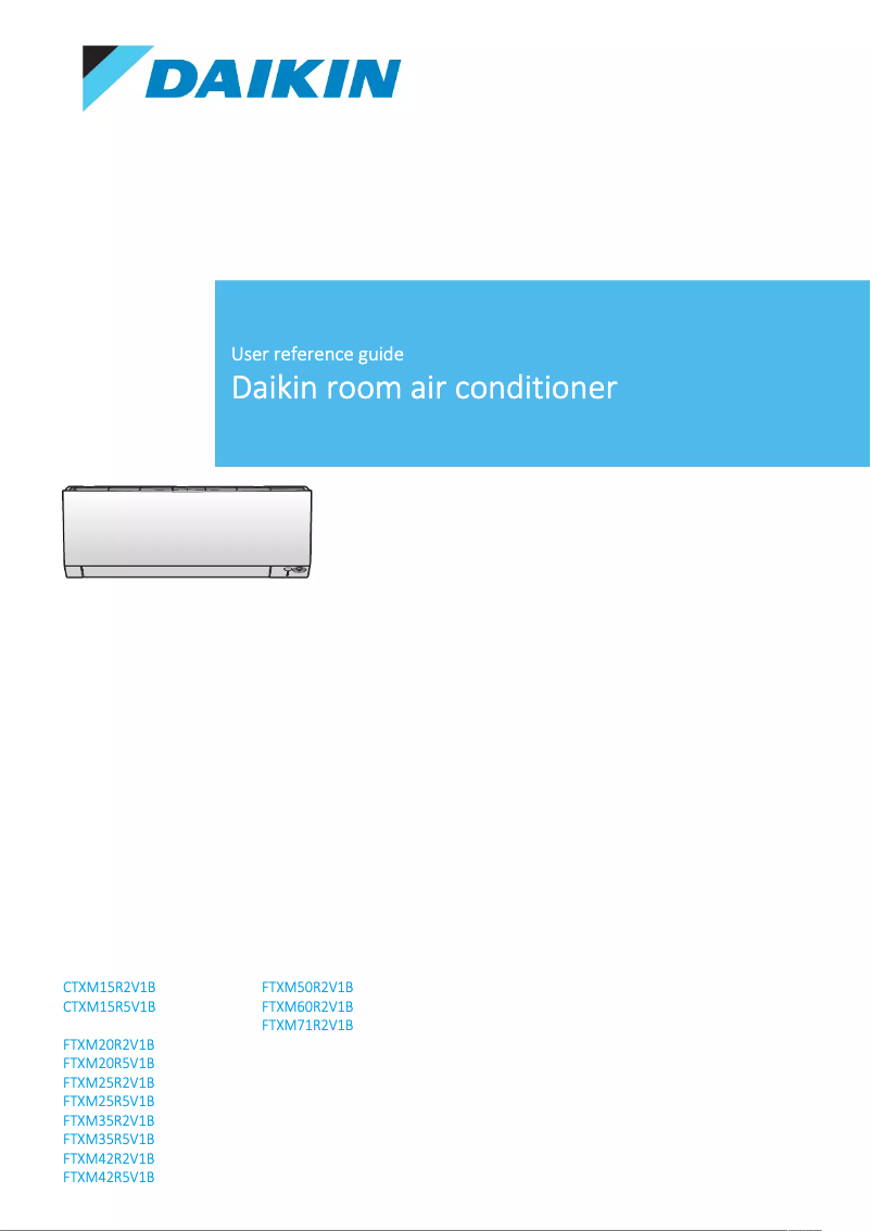 Página nº 1 - Manual de usuario Daikin CTXM15R2V1B