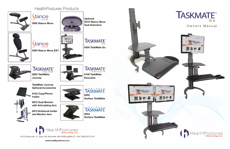 Imagen de la primera página del manual del dispositivo TaskMate 6252