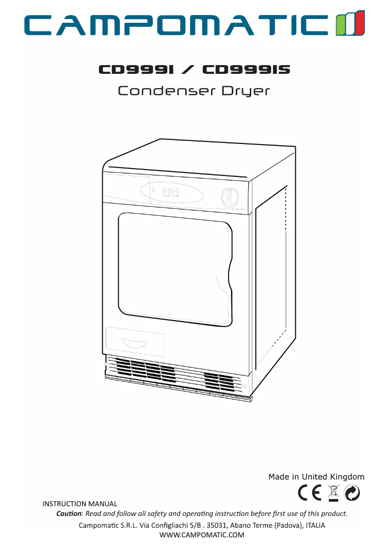 Imagen de la primera página del manual del dispositivo CD999I
