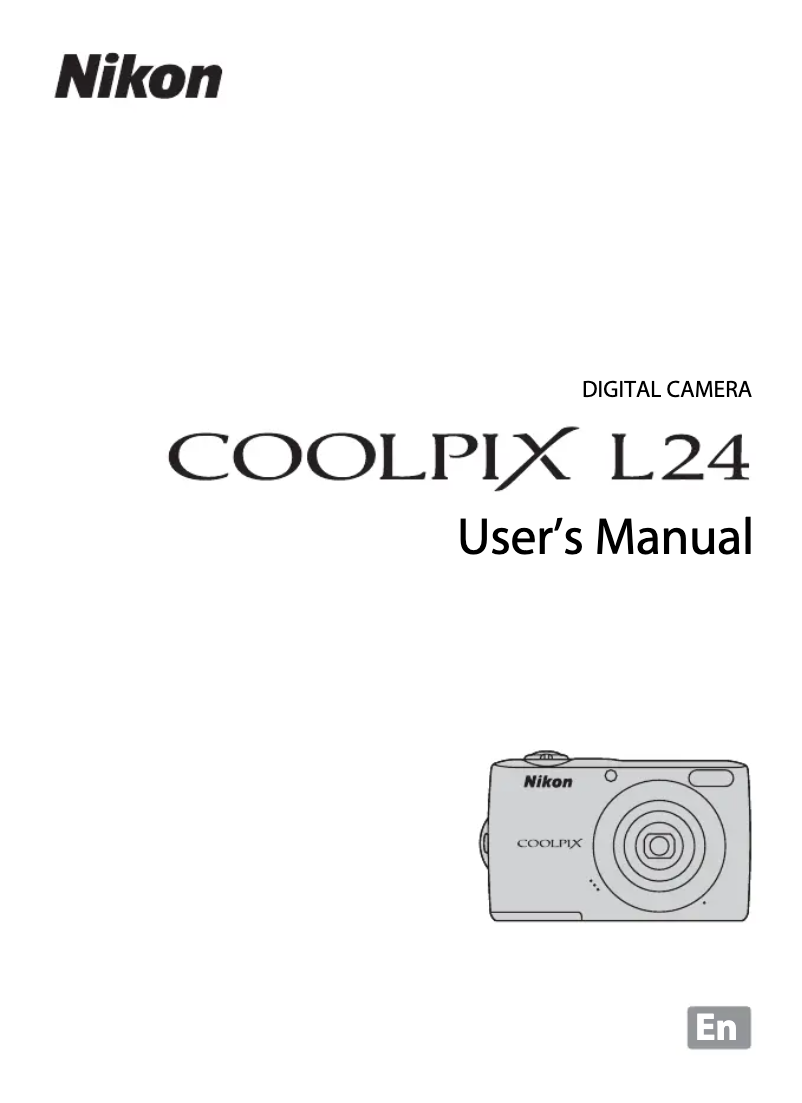 Imagen de la primera página del manual del dispositivo Coolpix  L24
