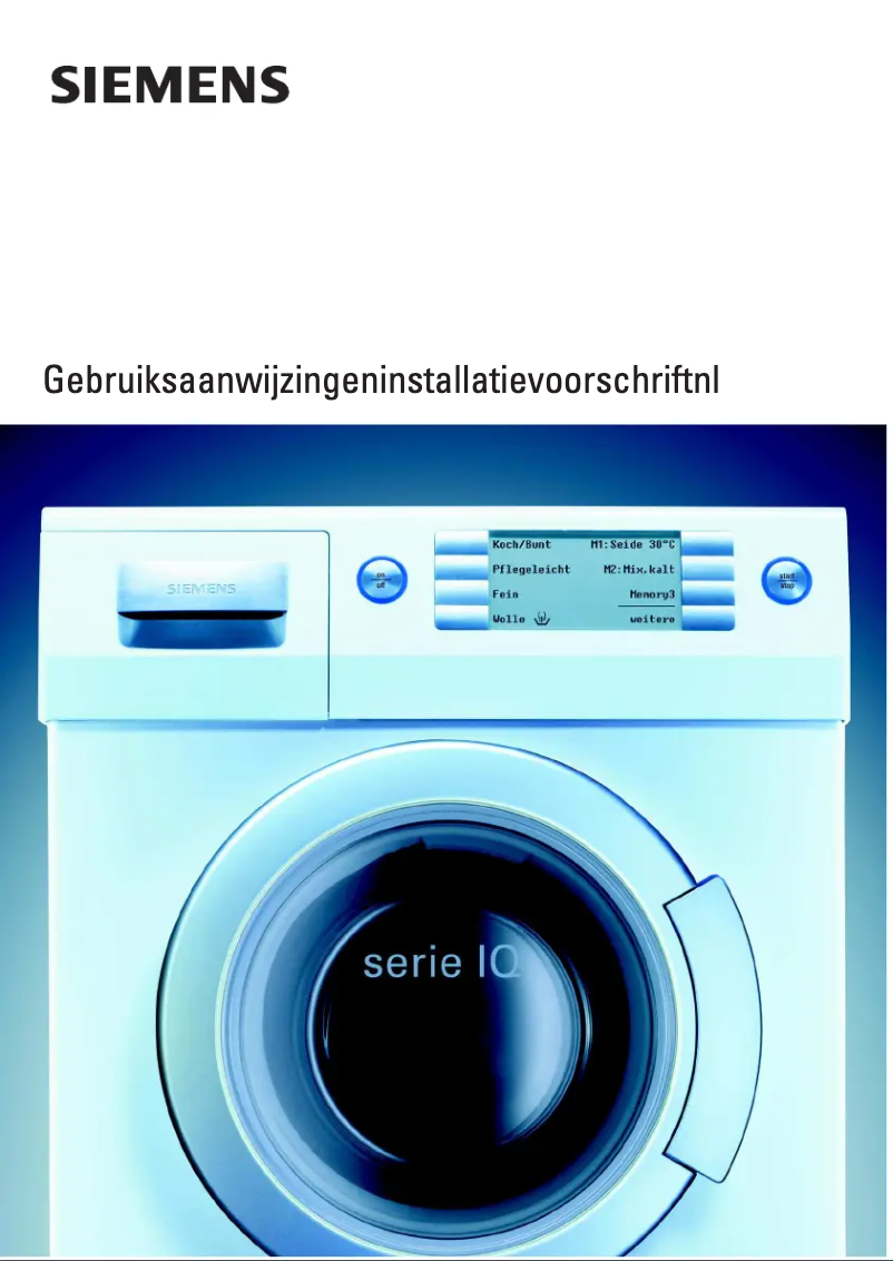 Página nº 1 - Manual de usuario Siemens WIQ1630