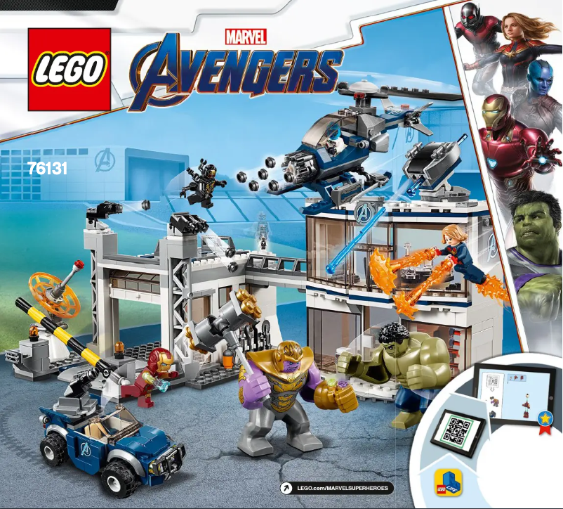 Página 1 del manual Manual de usuario Lego Marvel Super Heroes 76131