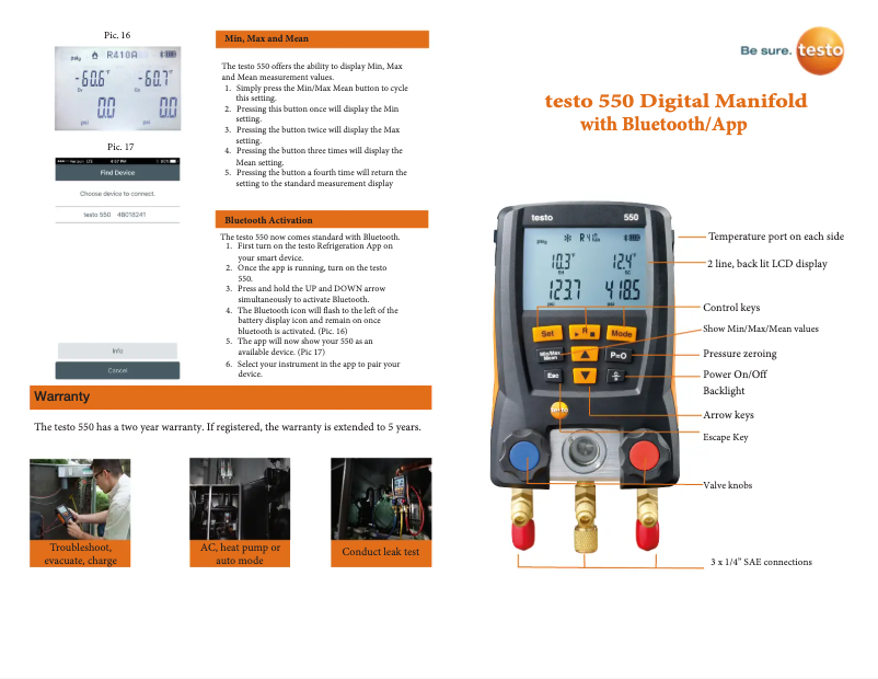 Imagen de la primera página del manual del dispositivo 550i