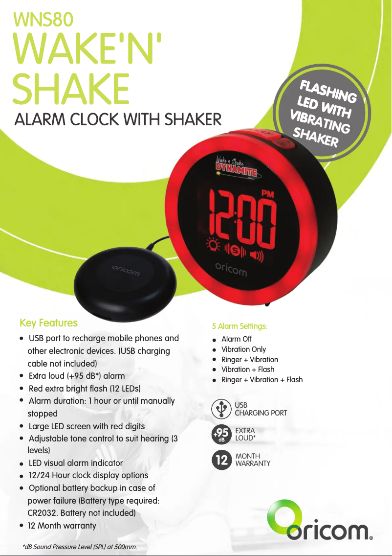 Página 1 del manual Manual de usuario Oricom WNS80