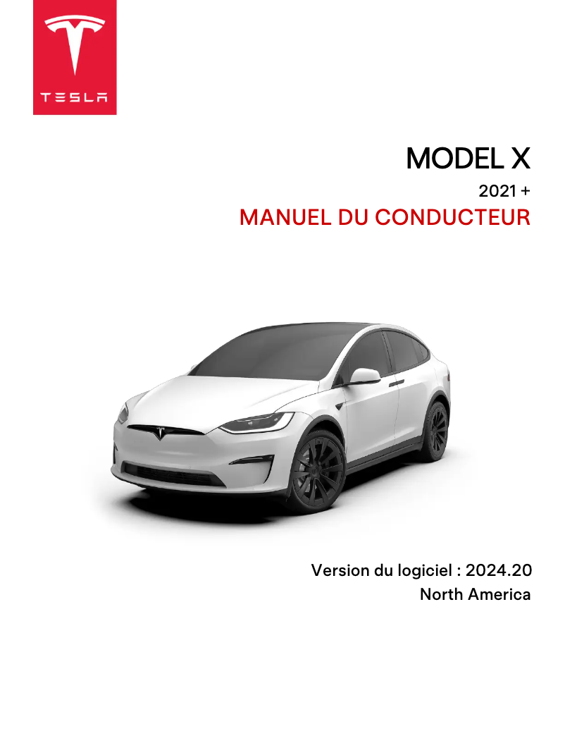 Página 1 del manual Manual de usuario Tesla Model X (2024)