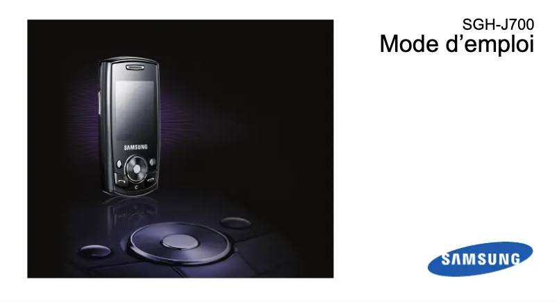 Imagen de la primera página del manual del dispositivo J700