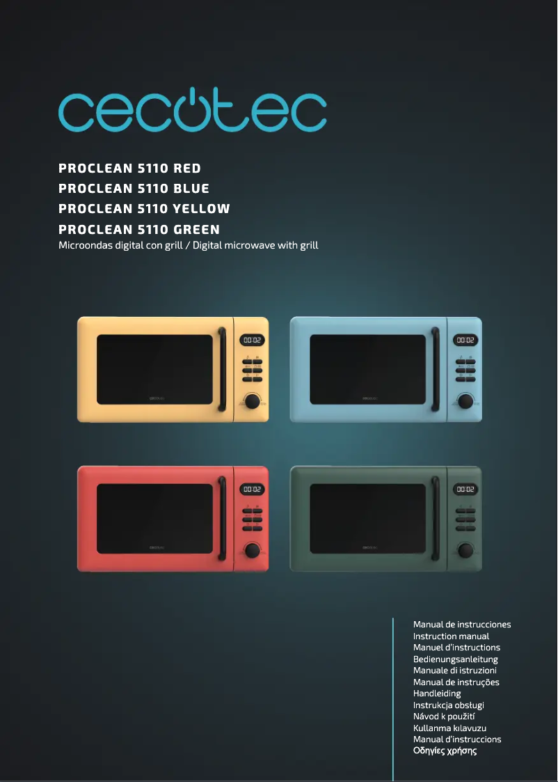 Imagen de la primera página del manual del dispositivo ProClean 5110 Inox