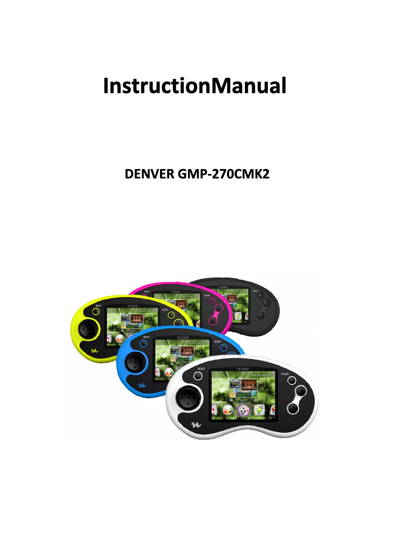 Imagen de la primera página del manual del dispositivo GMP-270CMK2