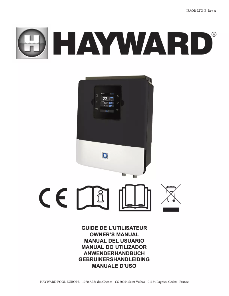Página 1 del manual Manual de usuario Hayward AquaRite LT SV