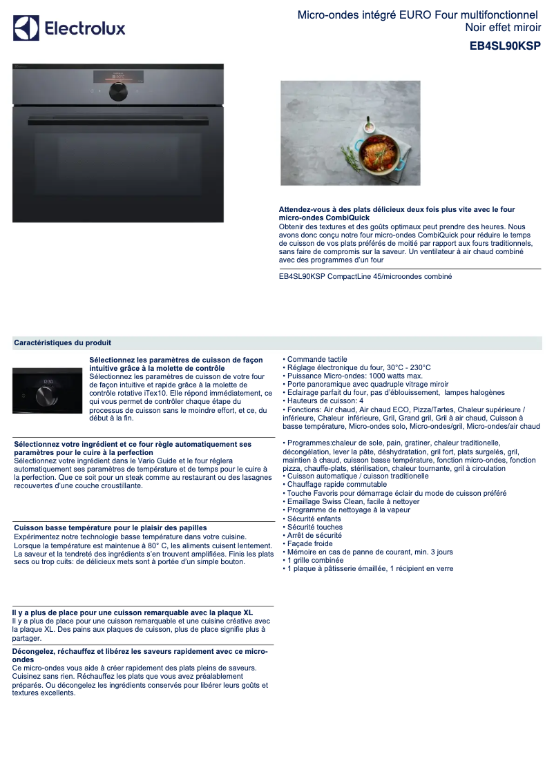 Imagen de la primera página del manual del dispositivo EB4SL90KSP