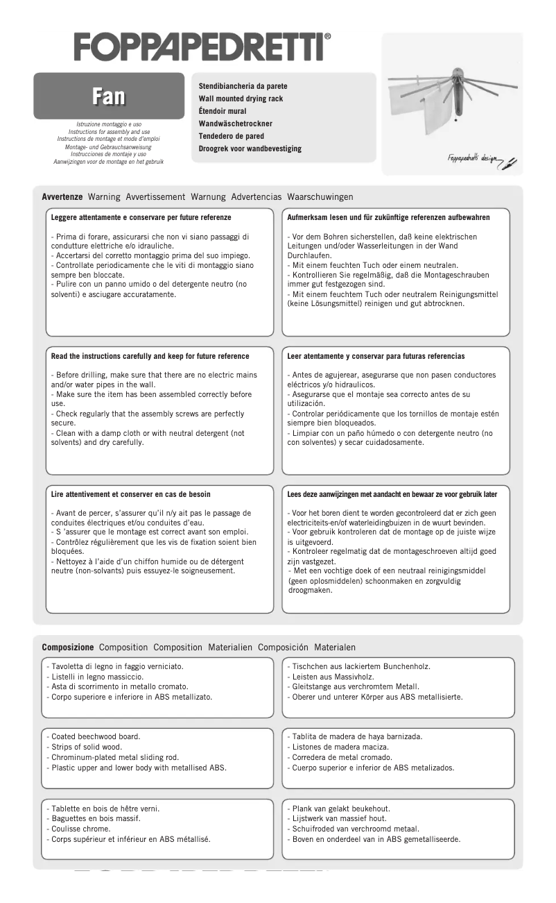 Página nº 1 - Manual de usuario Foppapedretti Fan