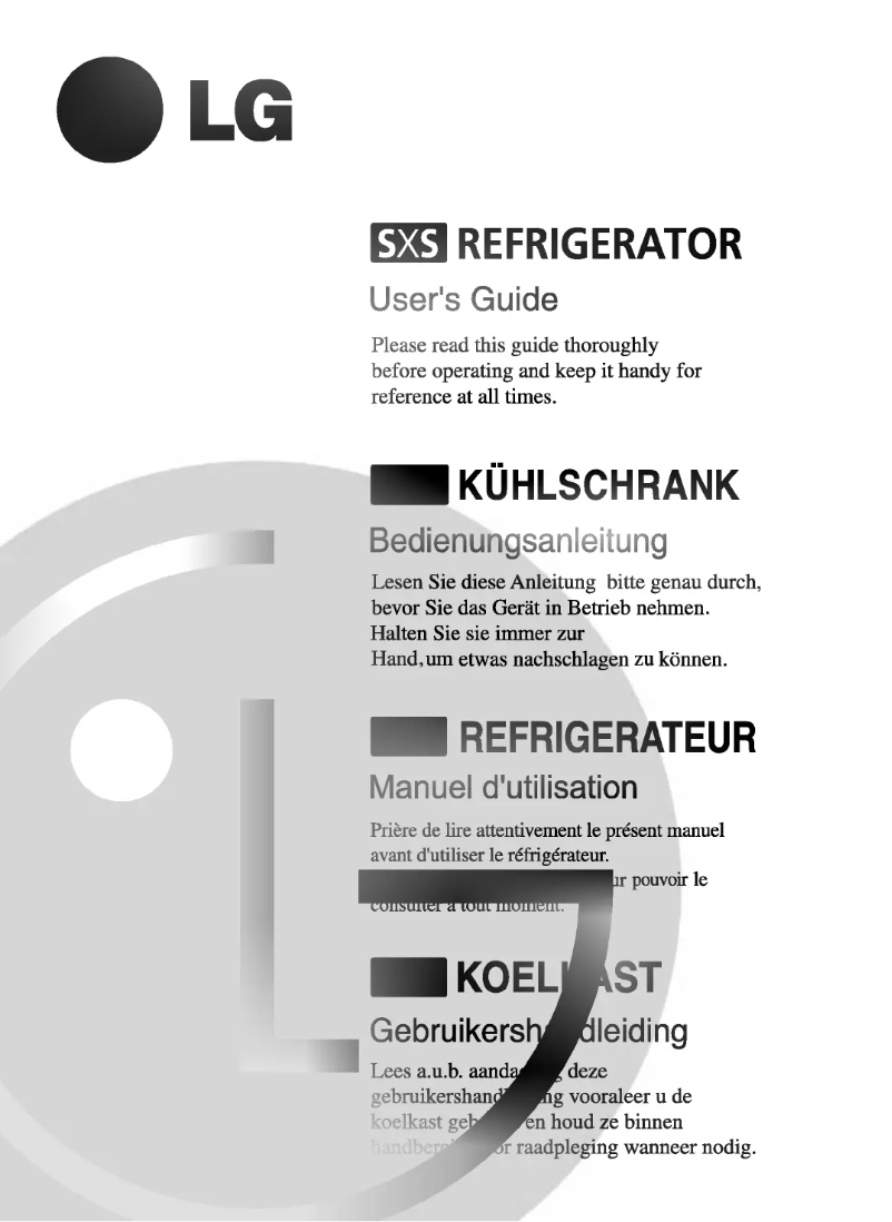 Imagen de la primera página del manual del dispositivo GR-L207NAUA