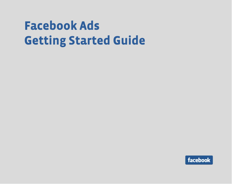 Página 1 del manual Manual de usuario Facebook Ads