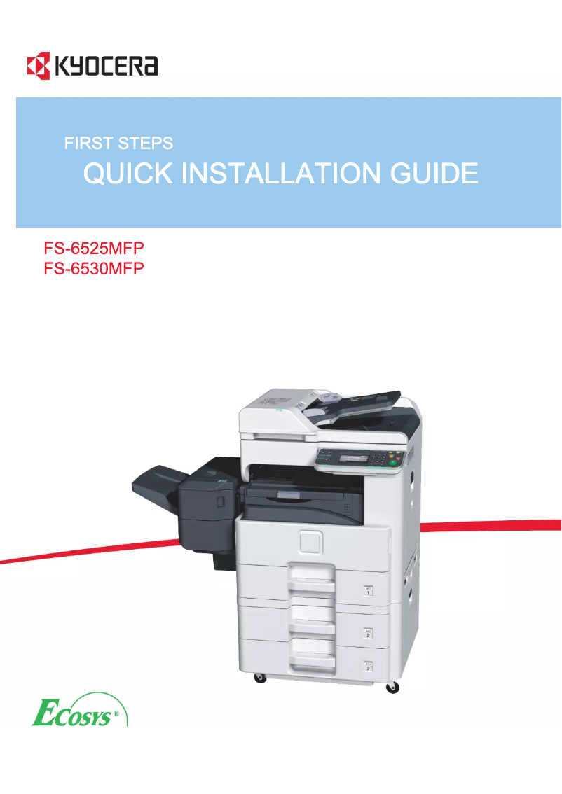 Imagen de la primera página del manual del dispositivo FS-6530MFP